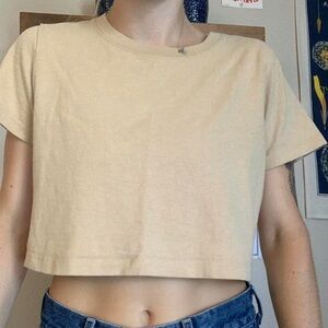 Urban Outfitters Tan Crop Top